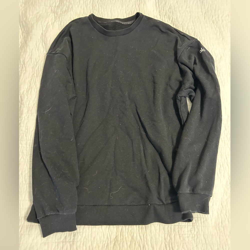 ALO Yoga Black Crewneck